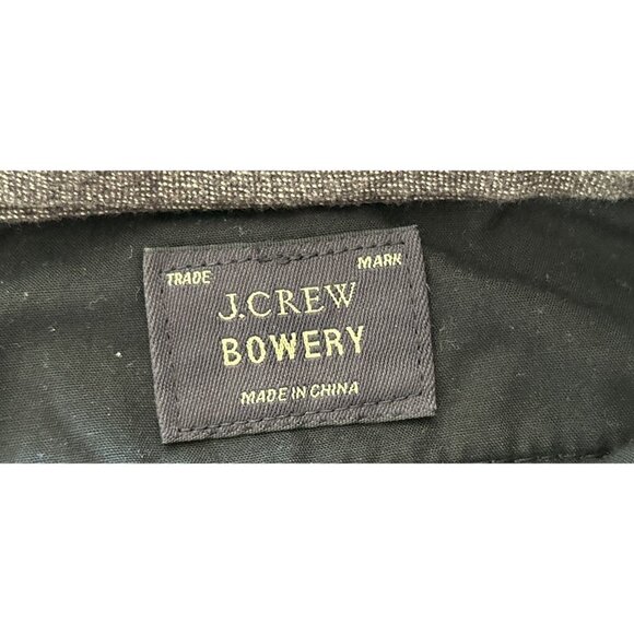 J.CREW BOWERY Trousers 100% Cotton Heather Gray Strait Cut Size 32/30 - Picture 4 of 8